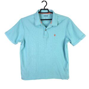 Mens Izod Advantage Blue Polo Shirt Short Sleeve Cotton Blend Size XL